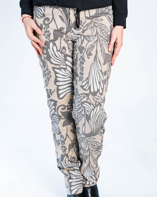 Pantalón Bernardo Estamapado Beige