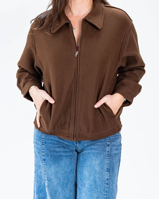 Chaqueta Paño Brenda Café
