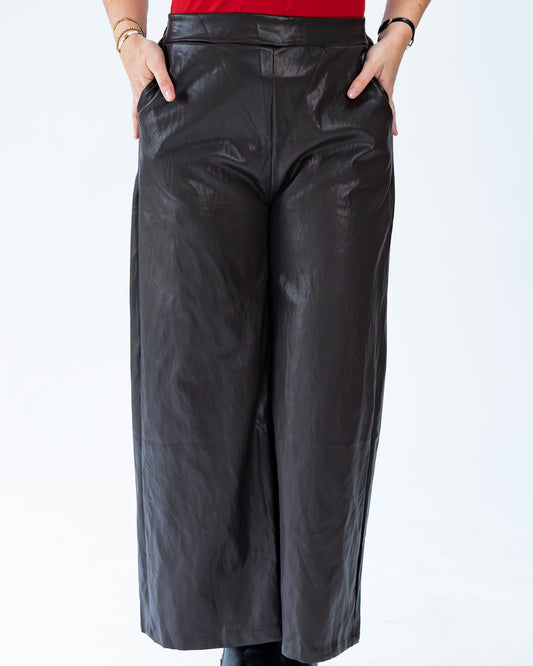 Jeans Maximo Ecocuero Negro