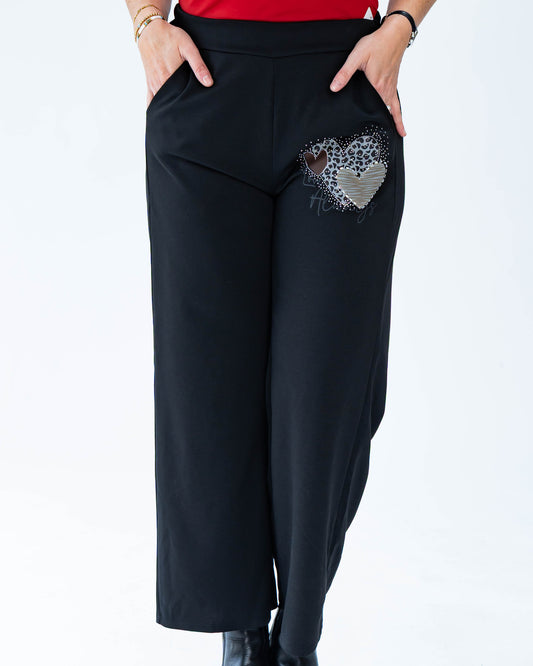 Pantalón Buzo Triple Print Negro