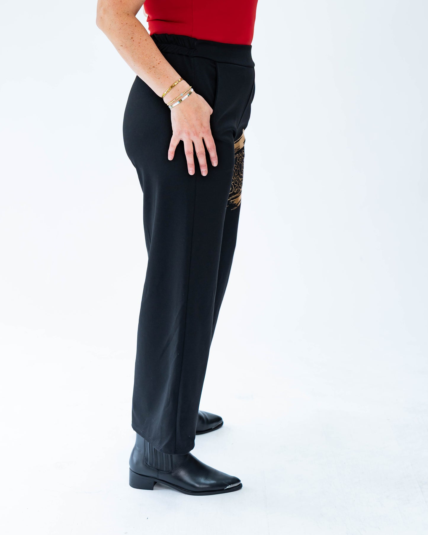 Pantalón Buzo Triple Print Negro