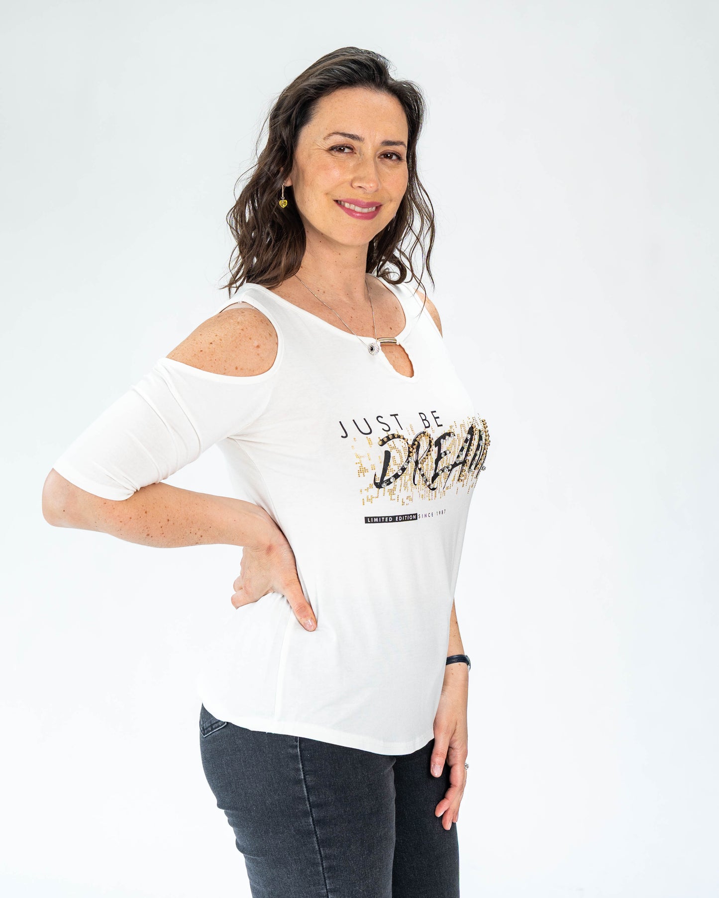 Polera Dreams Argolla Blanco
