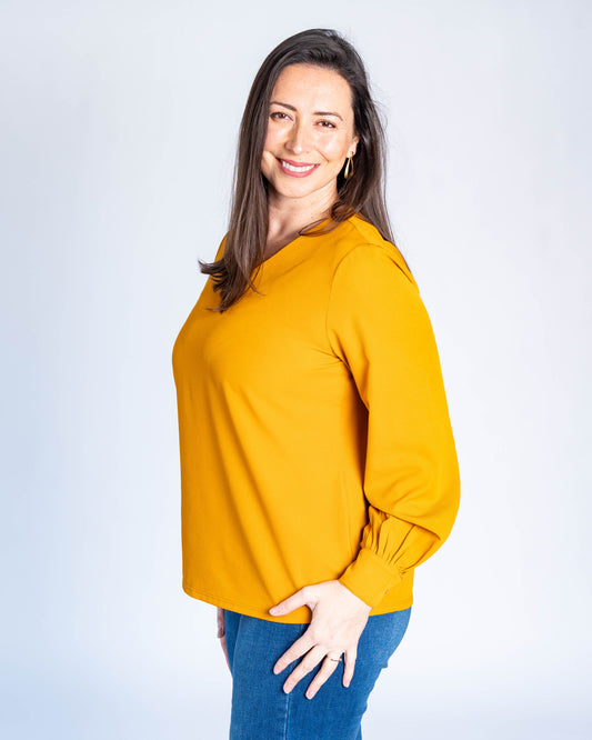 Blusa Pilar Mostaza