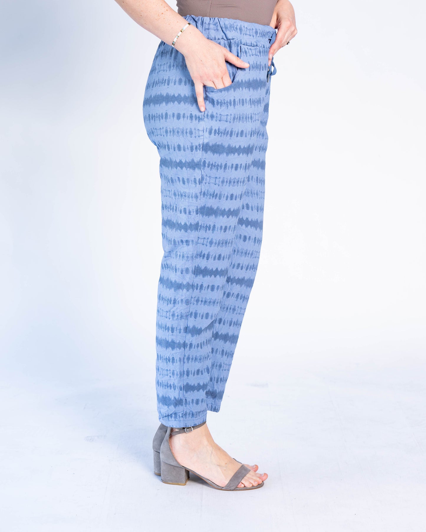 Jogger Italiano Alice Líneas Celeste
