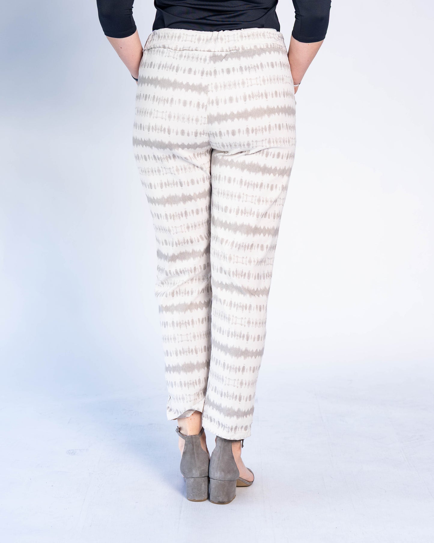 Jogger Italiano Alice Líneas Blanco