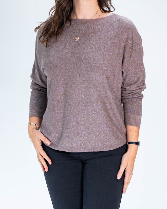 Sweater Caroline Lurex Rosado