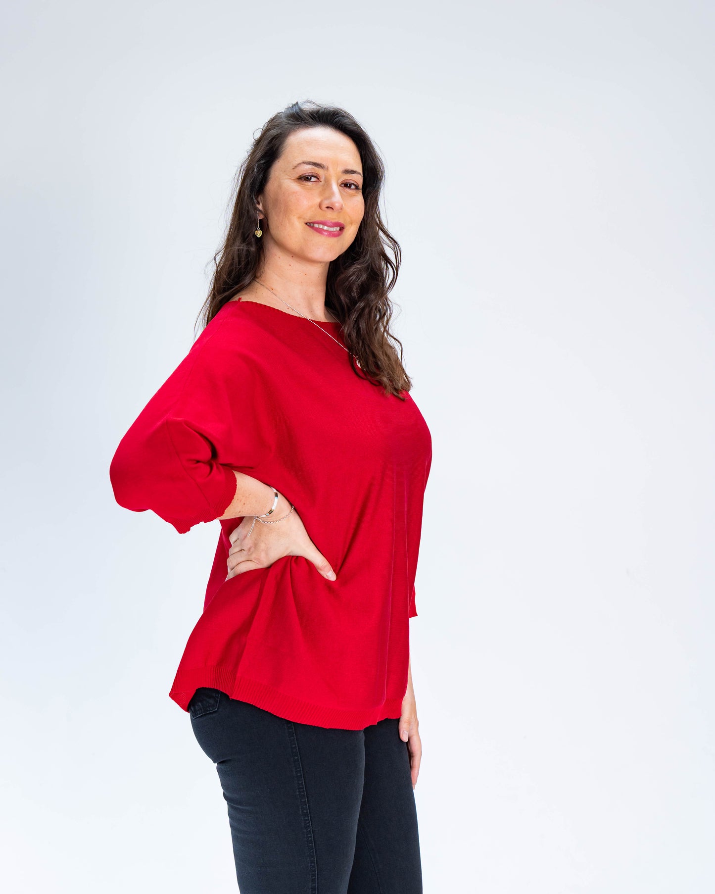 Sweater Liso Mery Rojo