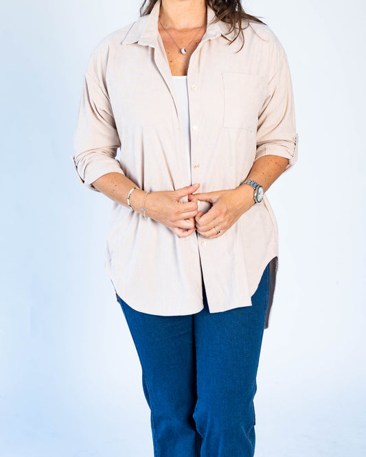 Sobrecamisa Alas Gold Beige