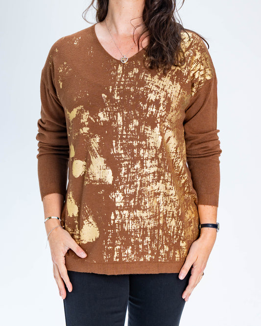 Sweater Ana Dorado Café