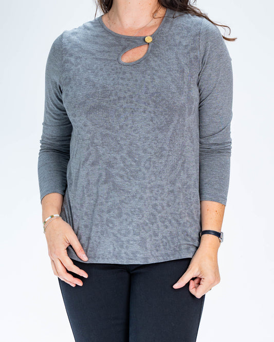 Polera Paula Gold Gris