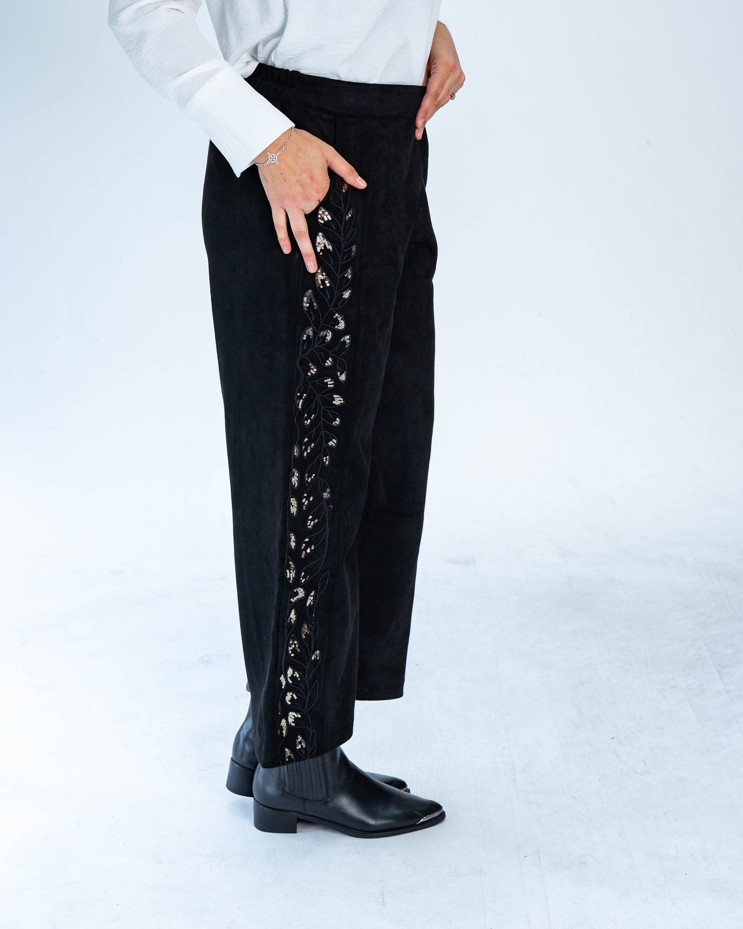 Pantalón Mimi Lentejuelas Negro