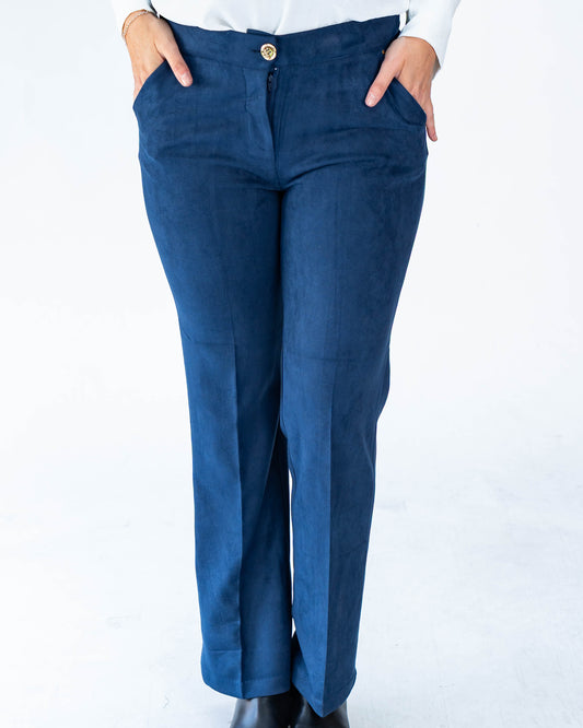 Pantalón Nicolás Gamuza Azul