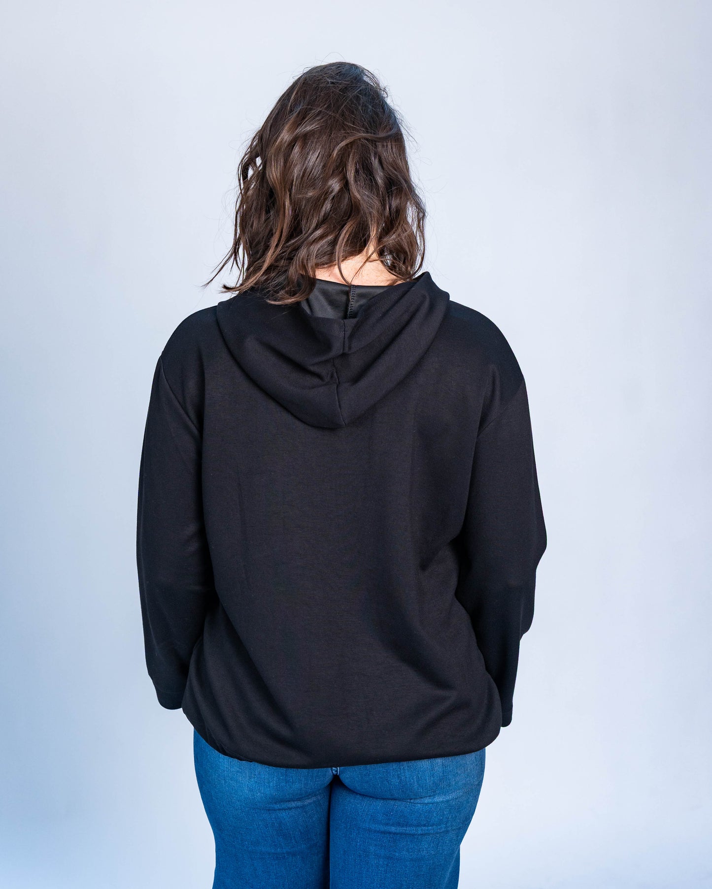 POLERON ESTAMPADO NATURE NEGRO