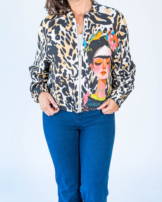 Chaqueta Bomber Frida Café