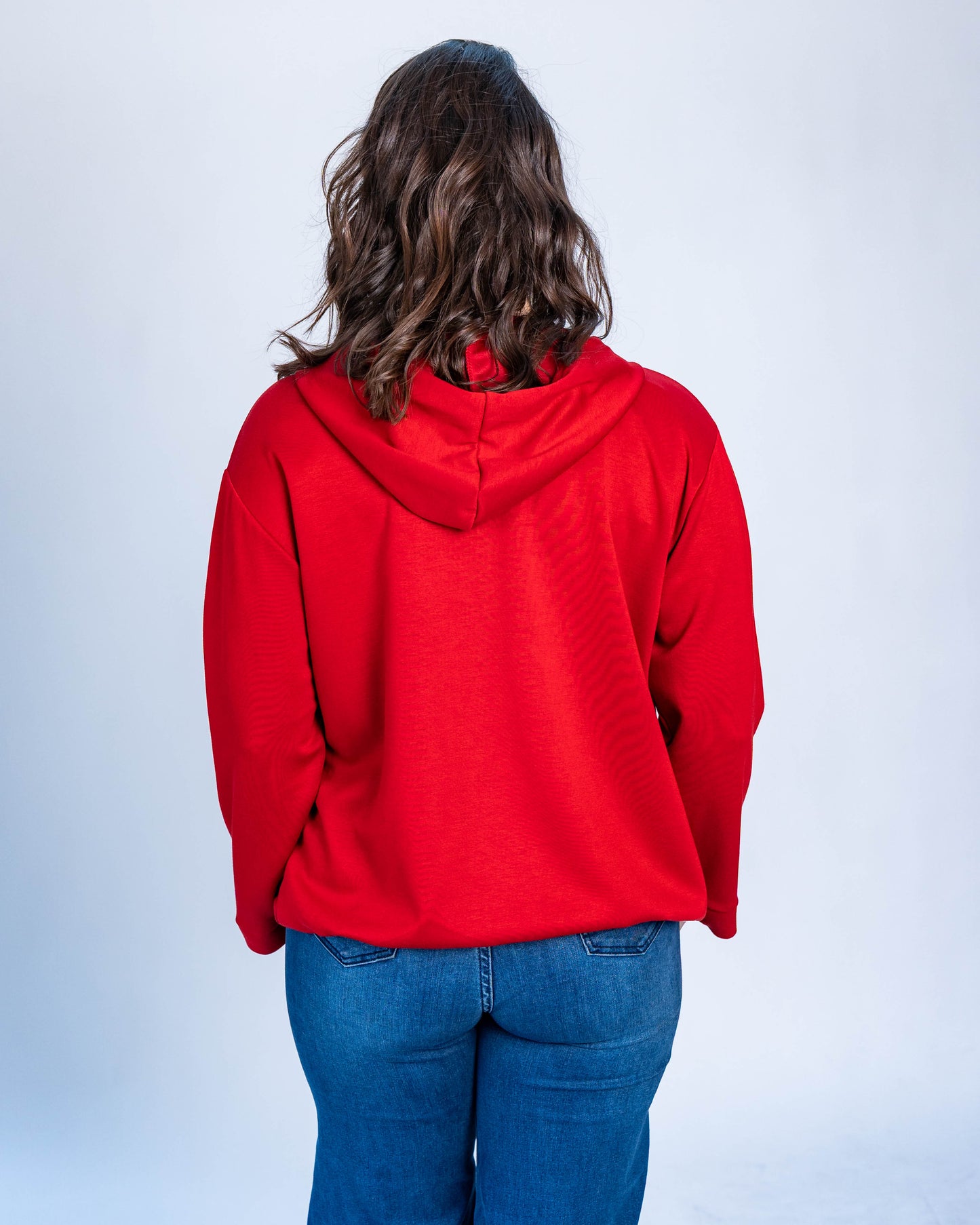 POLERON ESTAMPADO NATURE ROJO
