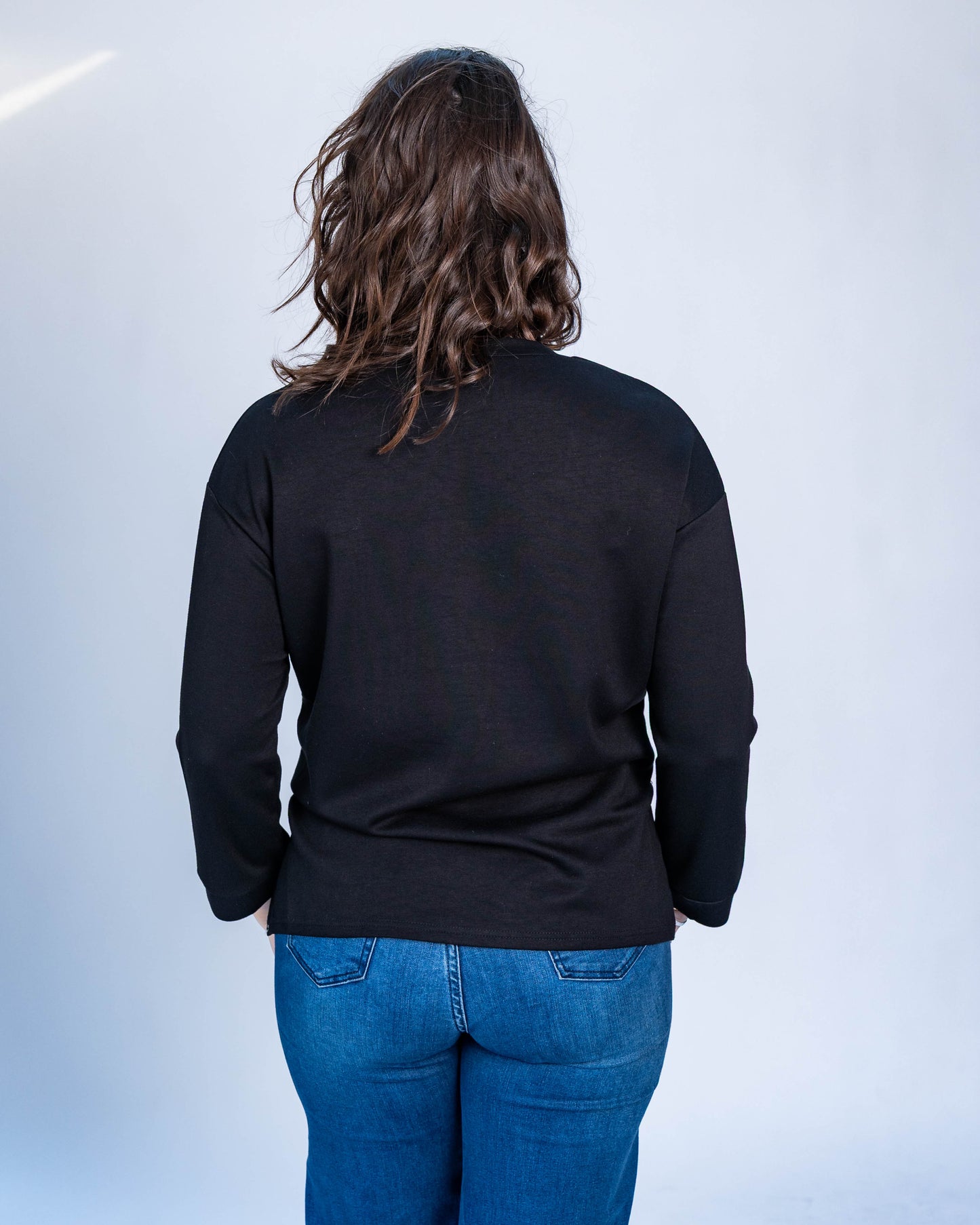 Polerón Believe Print Negro