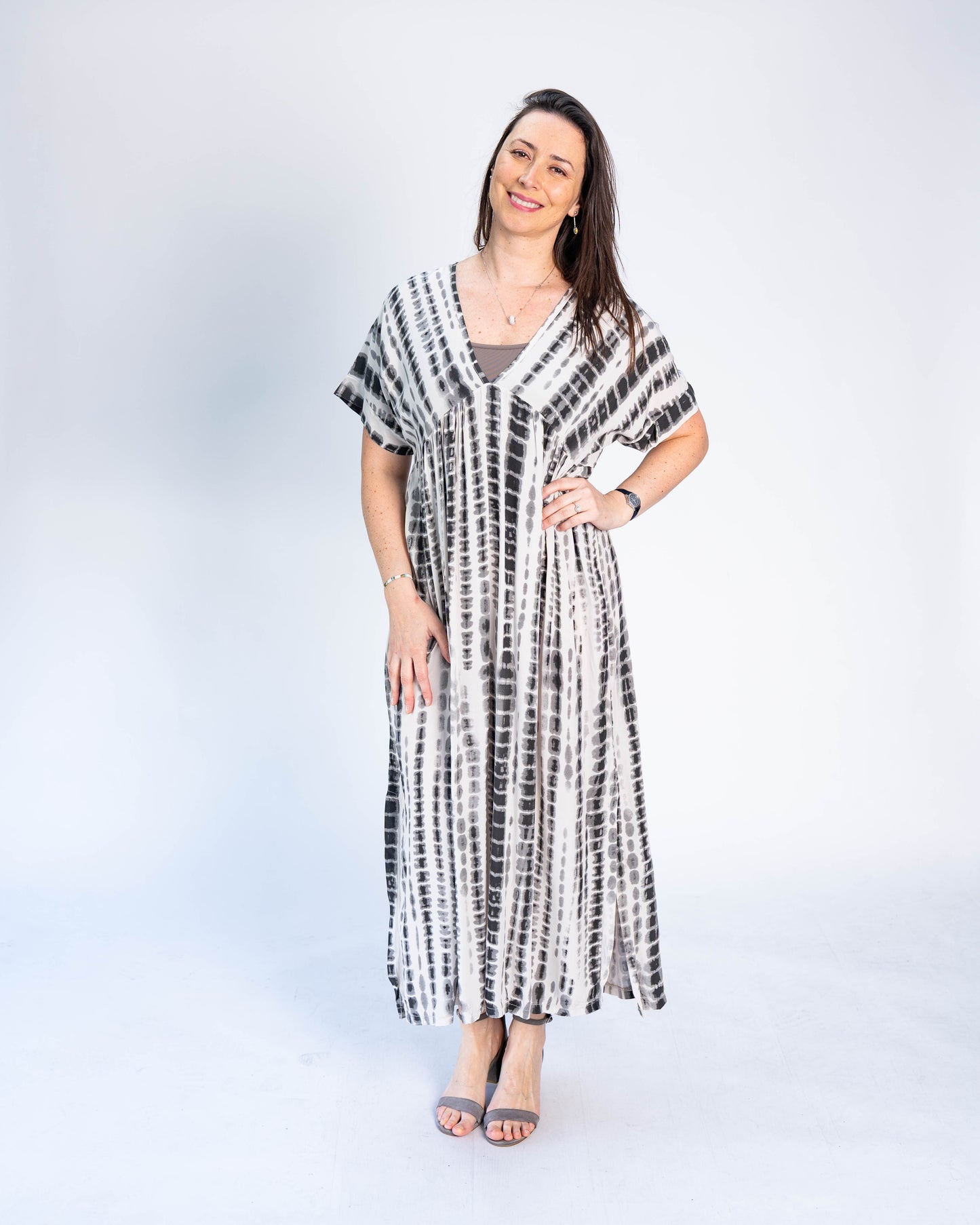 Vestido Tiare Print Gris