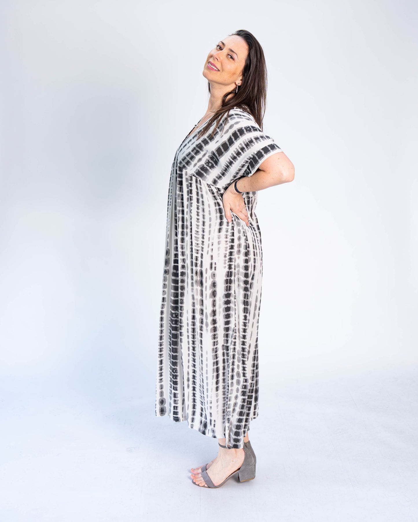 Vestido Tiare Print Gris