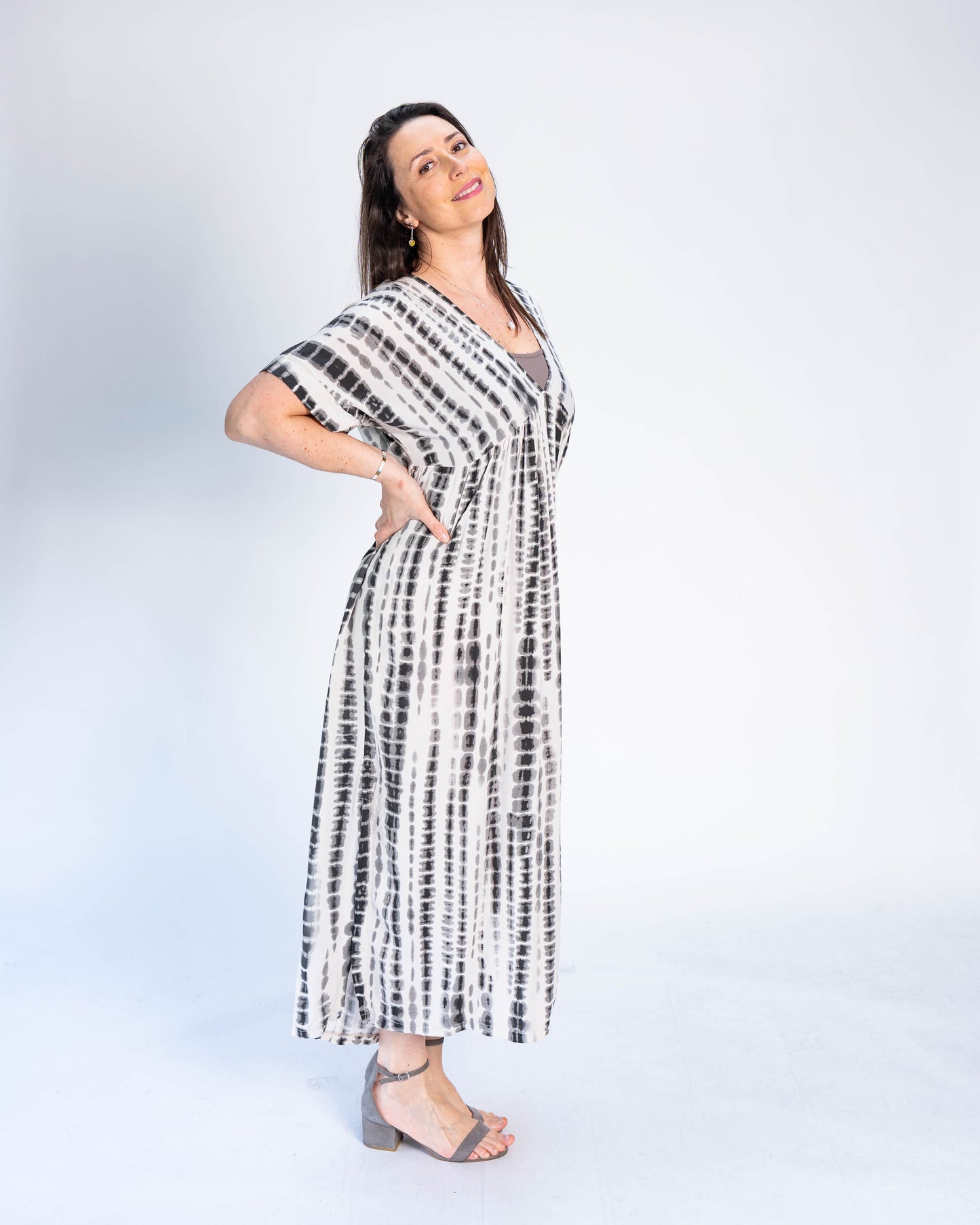 Vestido Tiare Print Gris