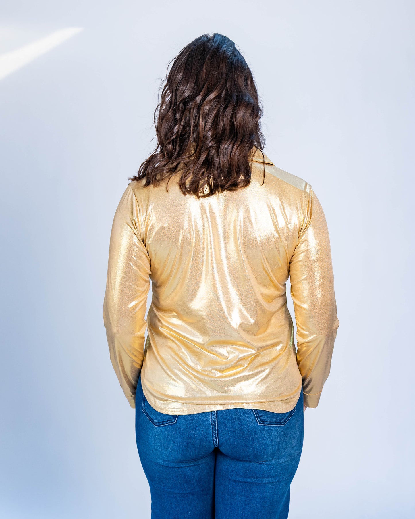 Blusa Metalizada Dorada