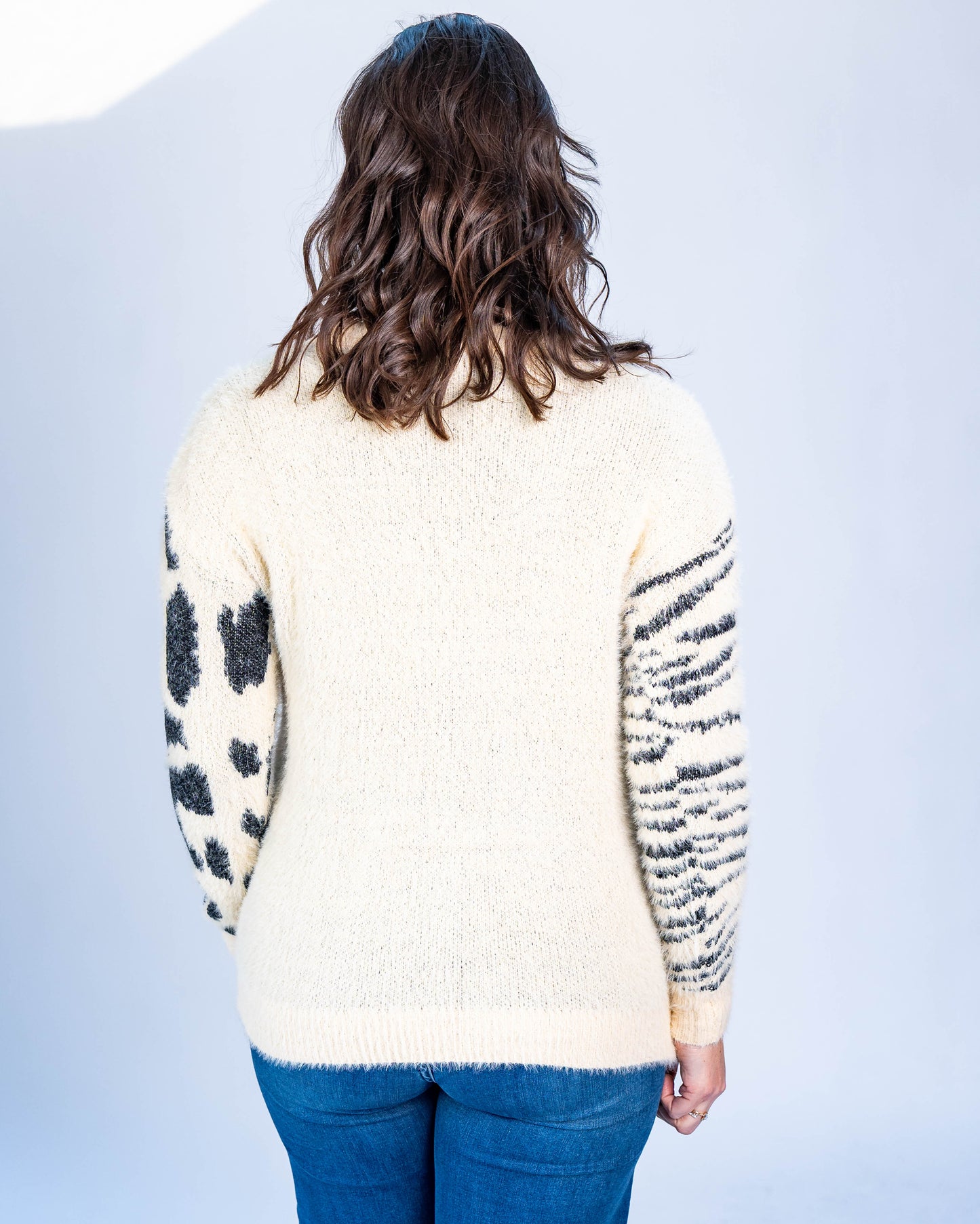 SWEATER LAURA PRINT BLANCO