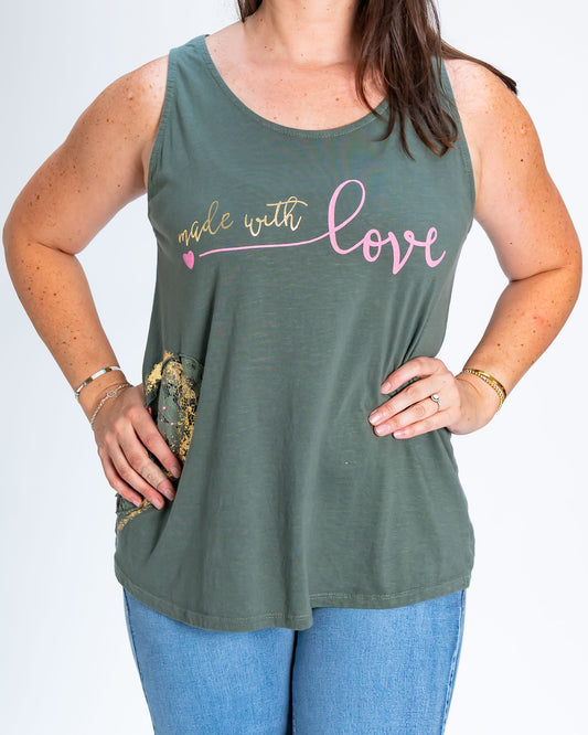 Polera Musculosa Meli verde