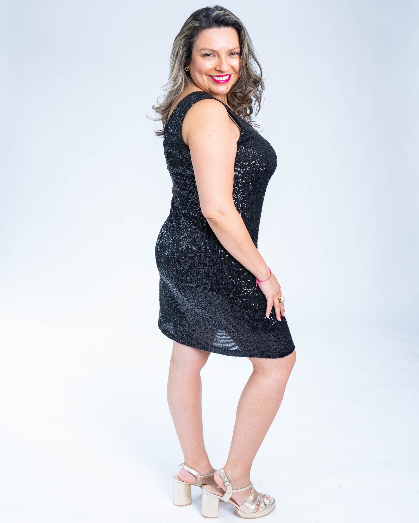 Vestido Lentejuelas Party Negro