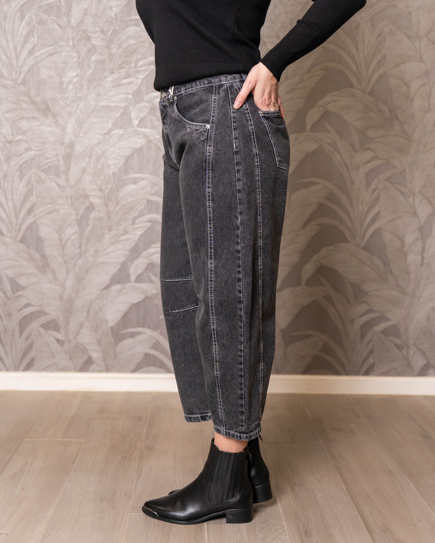 JEANS KATTO ALUMCO NEGRO