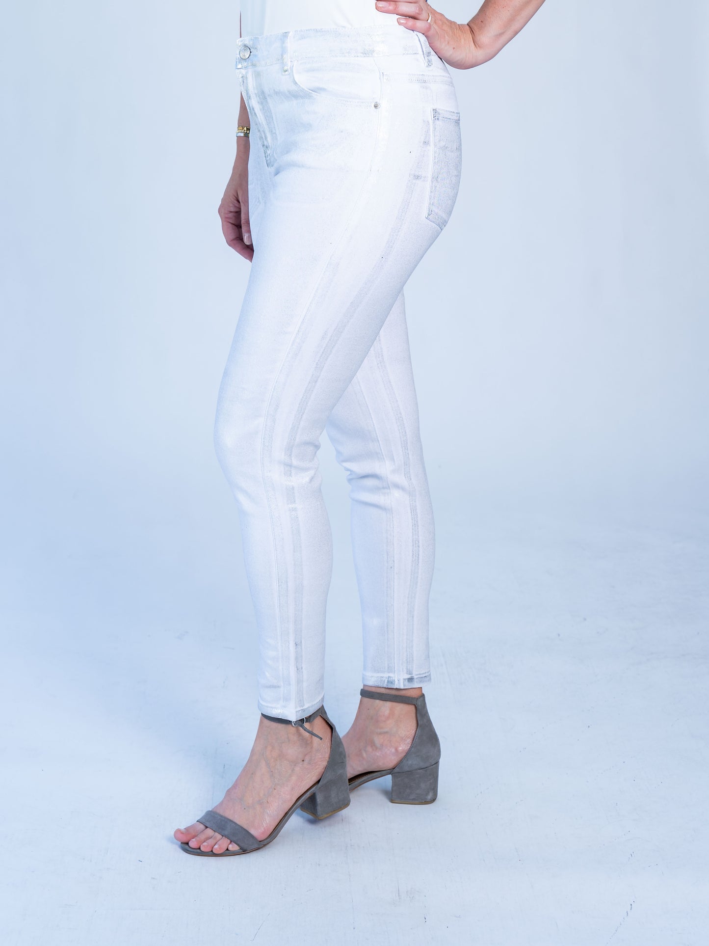 Jeans Metal Blanco
