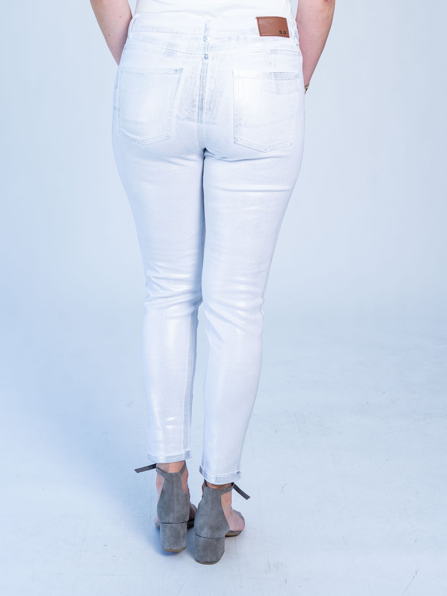 JEANS METAL BLANCO
