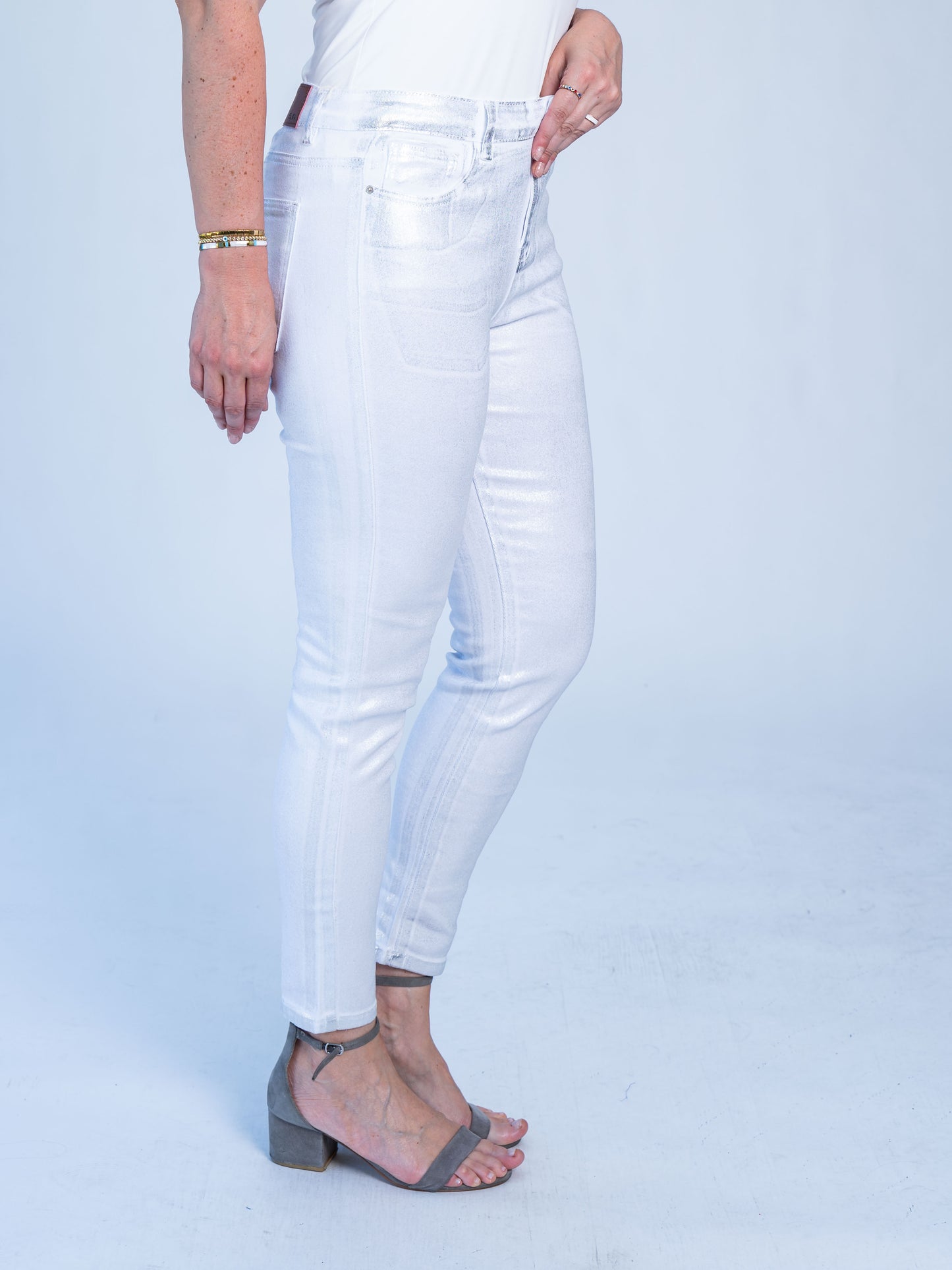 Jeans Metal Blanco