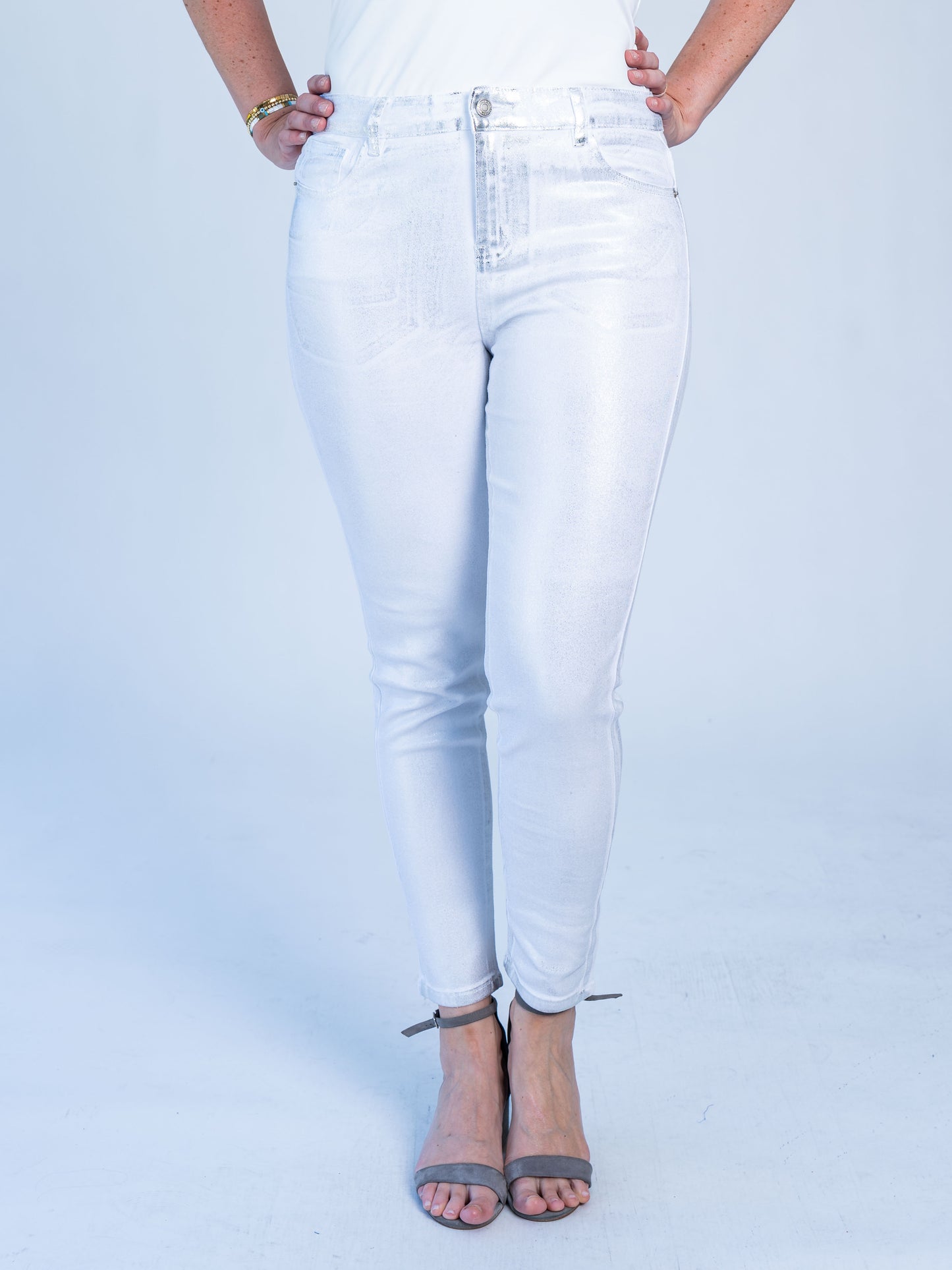 Jeans Metal Blanco