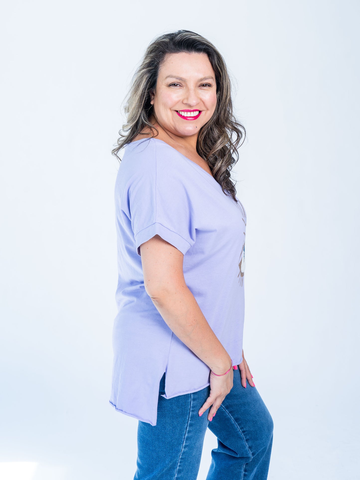 Polera Ojo Turco Lila