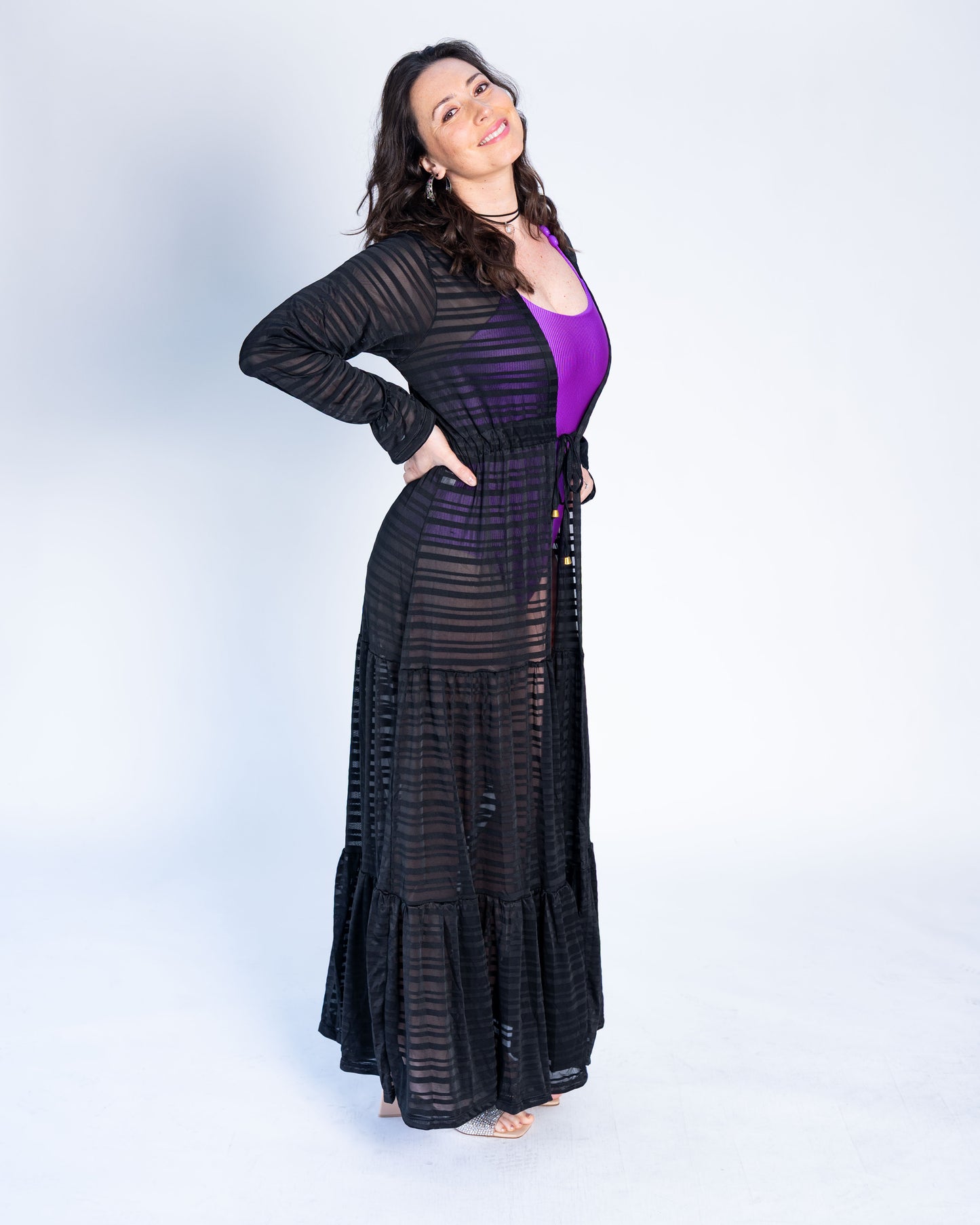 Salida de Baño Larga BR Noire Negro