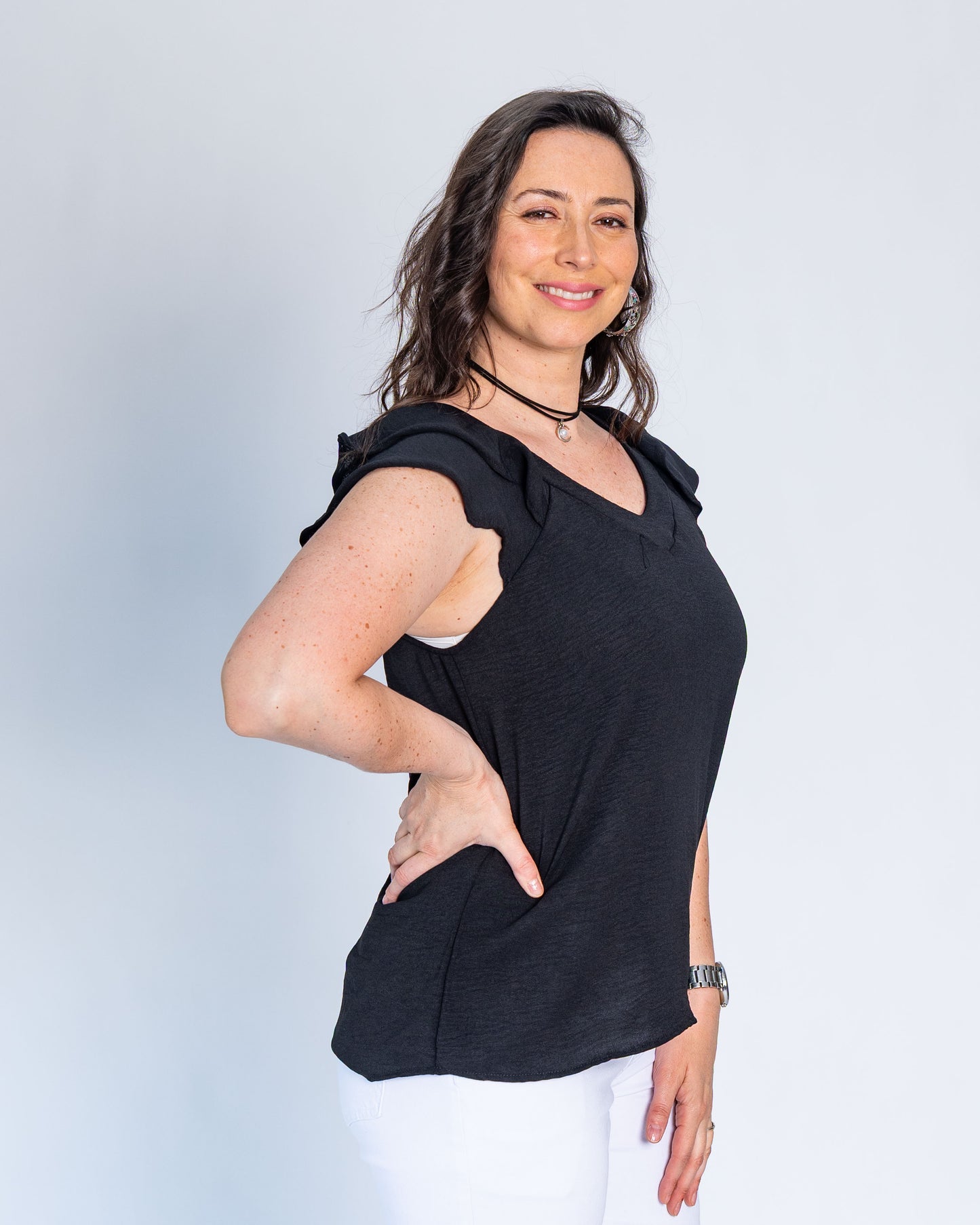 Blusa Ana María Negro