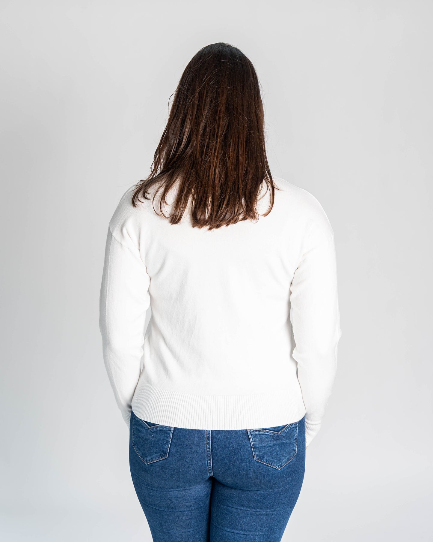 SWEATER CUELLO POLO SIENNA BLANCO