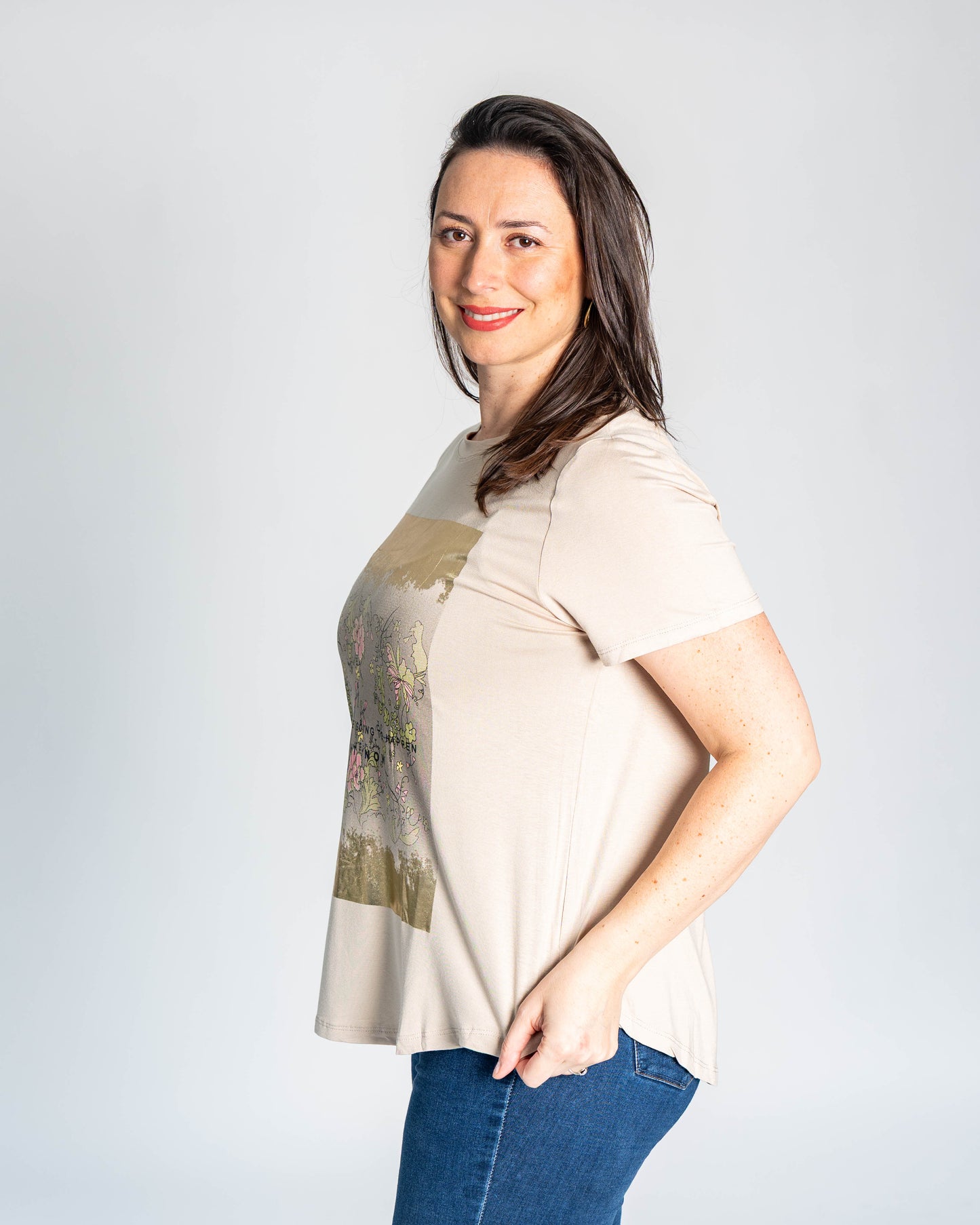 POLERA GOOD THINGS BEIGE
