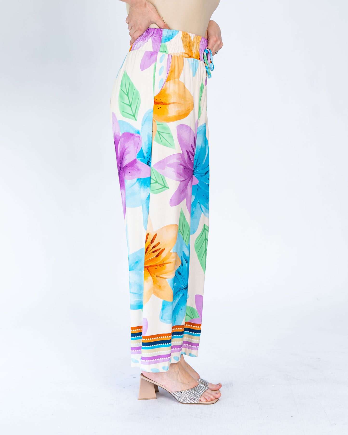 Pantalón BR Flores Multicolor