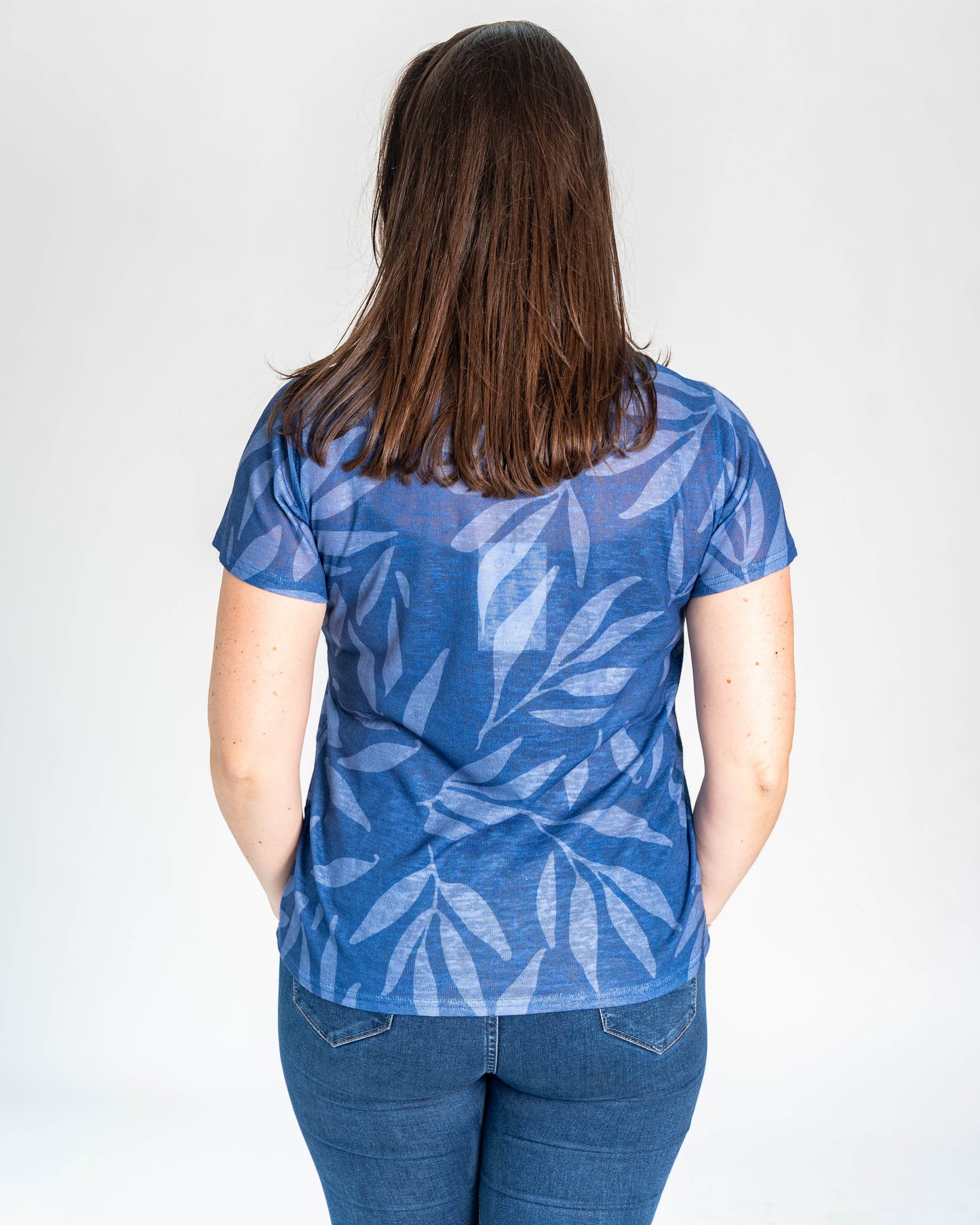 POLERA MATILDA PLATEADA AZUL
