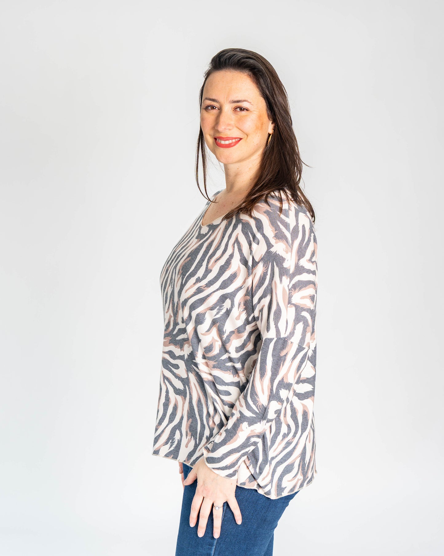 POLERA HILO BERNI CREMA