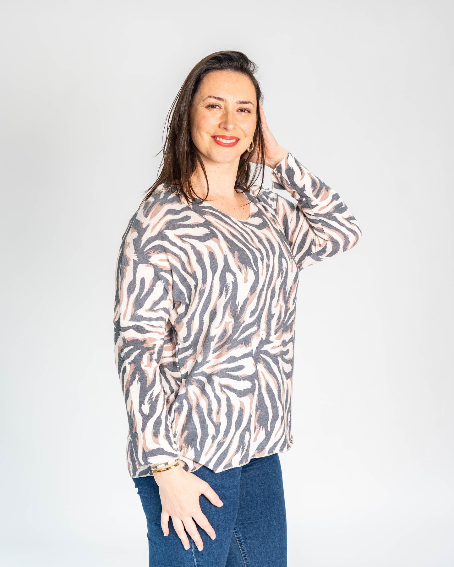 POLERA HILO BERNI CREMA
