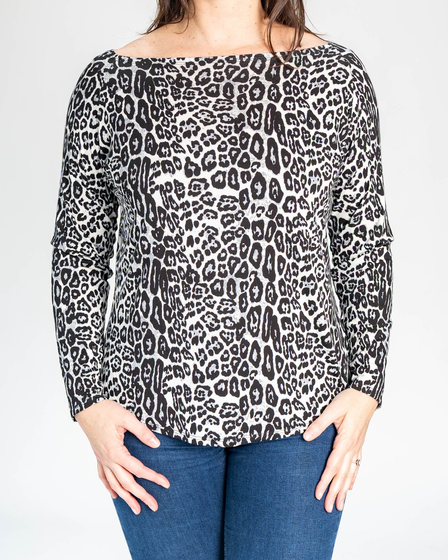 POLERA BR PRINT GRIS