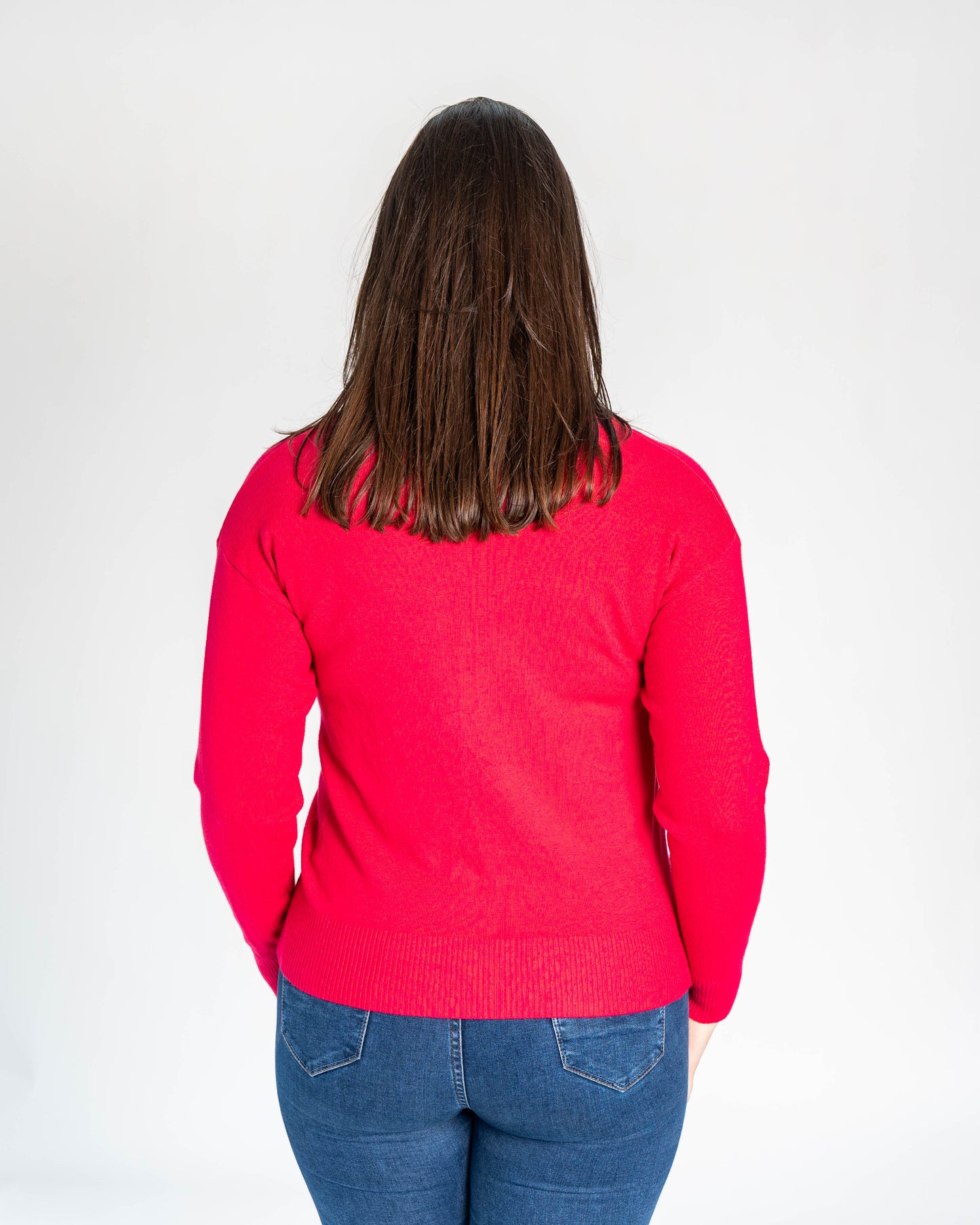 SWEATER CUELLO POLO SIENNA FRAMBUESA