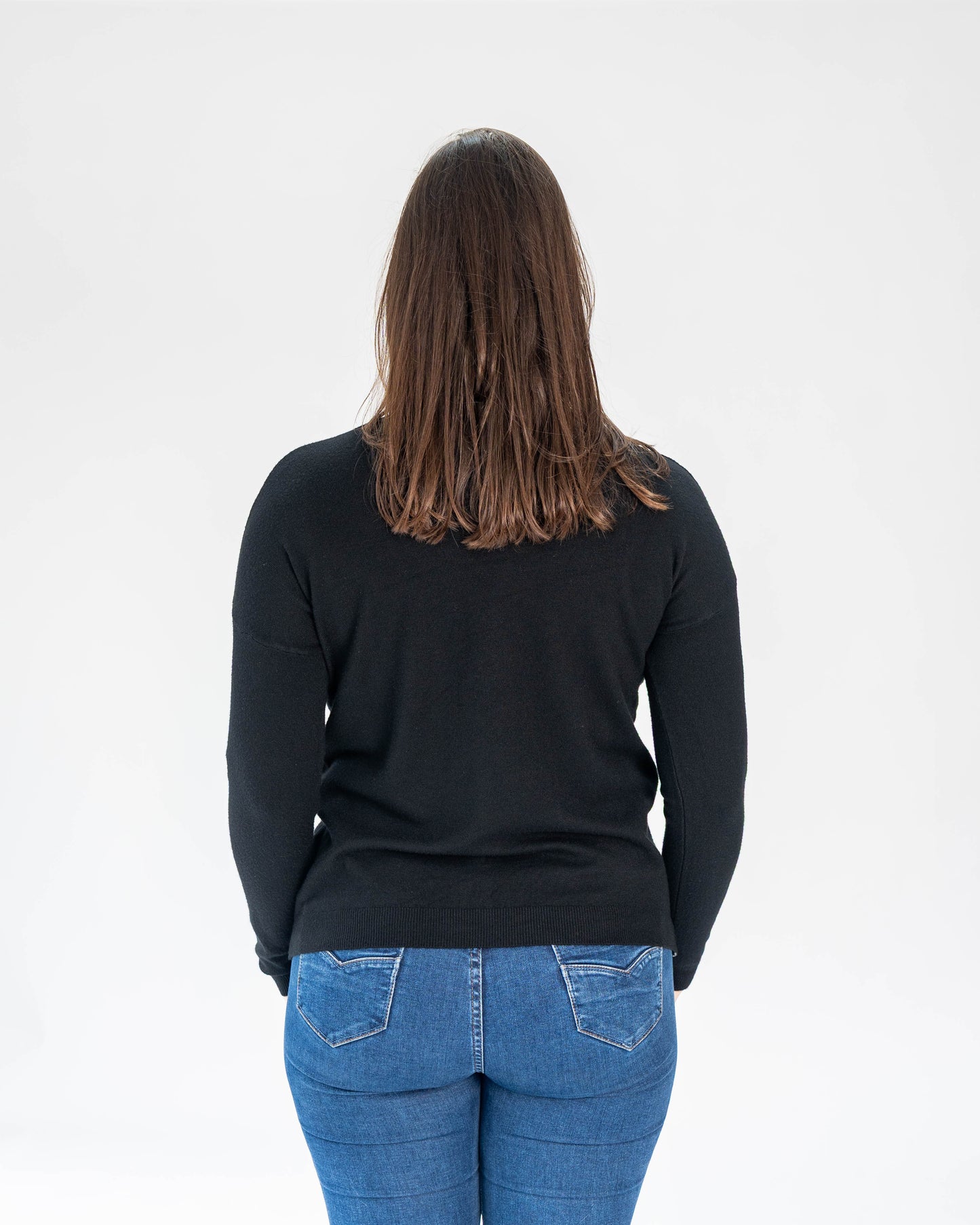 Sweater Brillo Dorado Bayoleth Negro