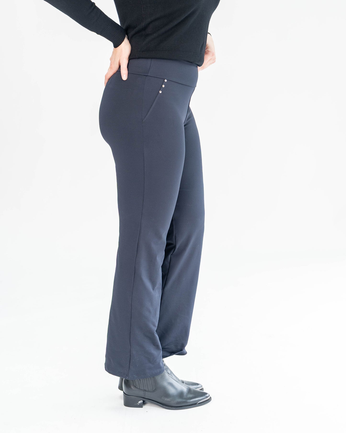 Calza Recta Lycra Negra