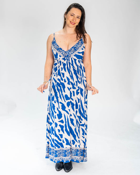Vestido BR Diseño Anabella Azul