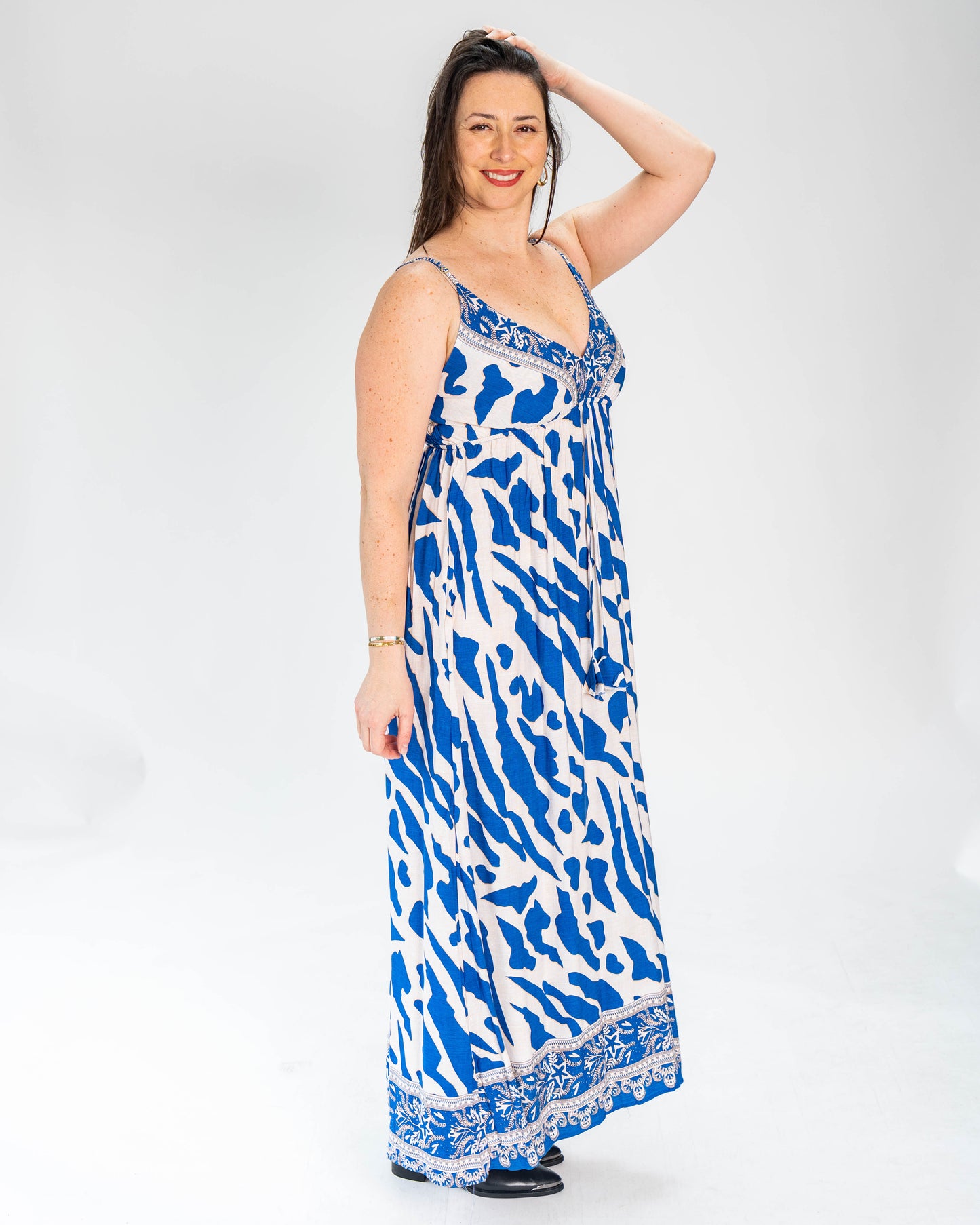 Vestido BR Diseño Anabella Azul