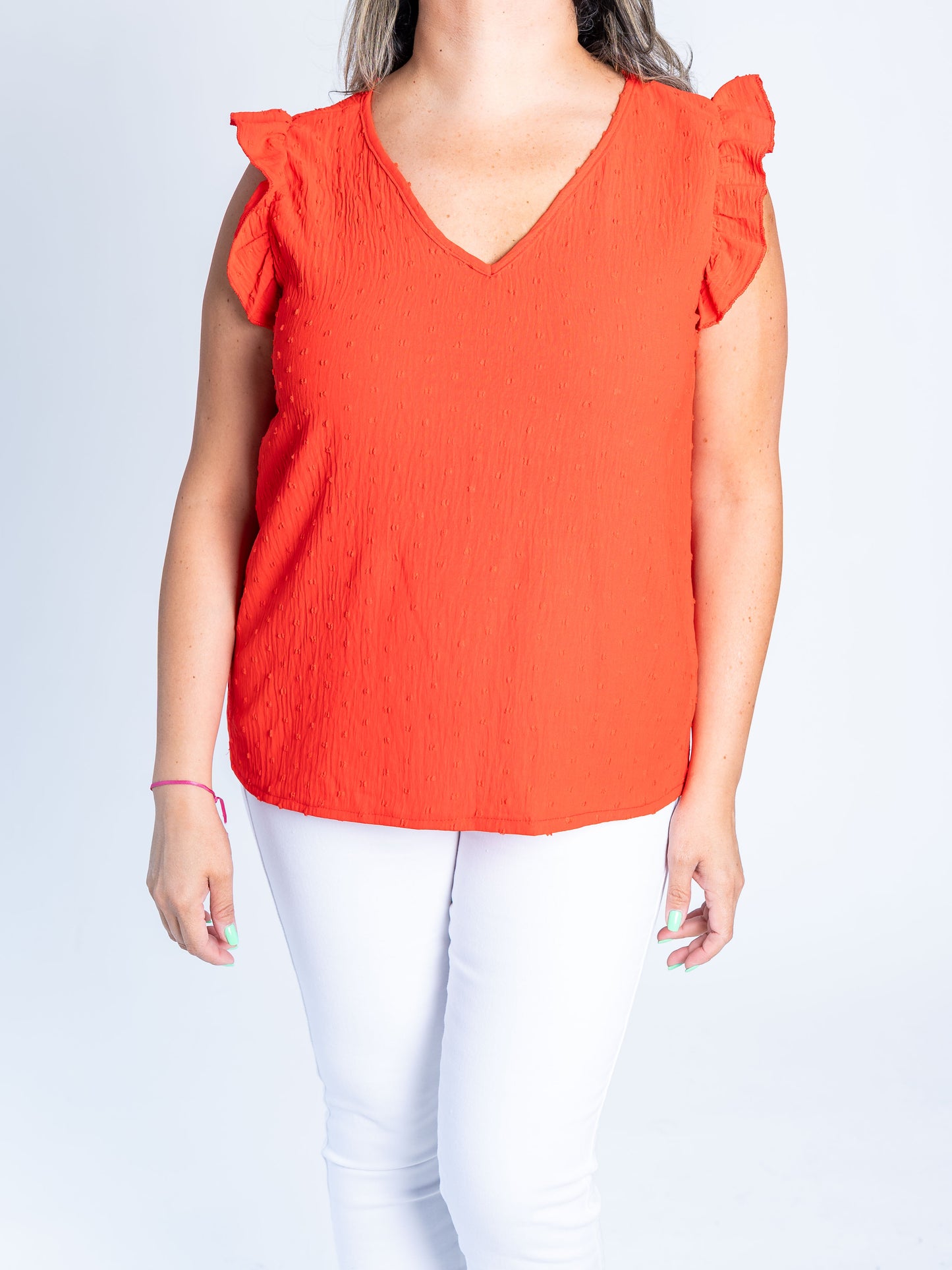 POLERA VOLADOS PATTY ROJA