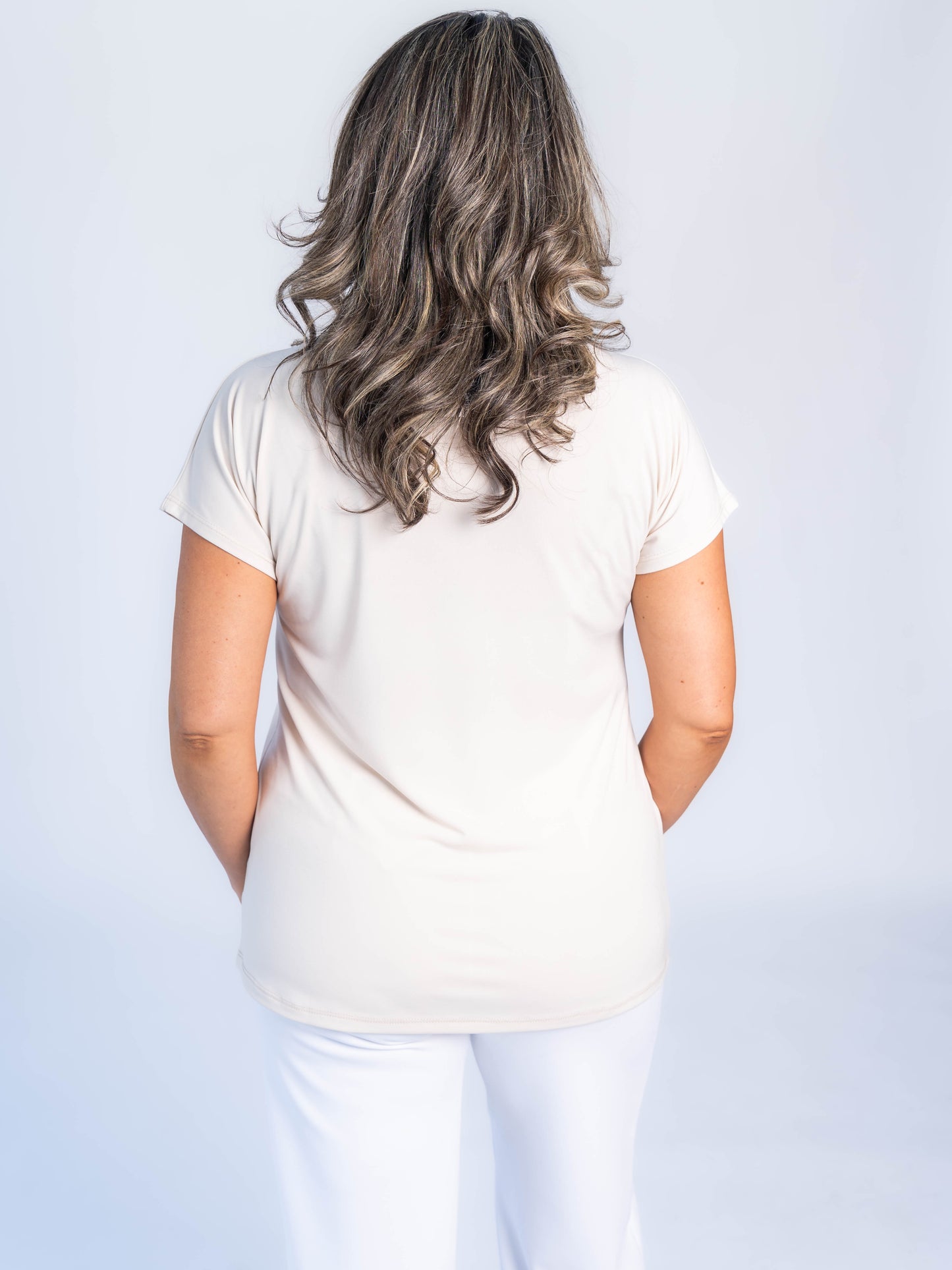 POLERA PRINT SOLANGE BEIGE