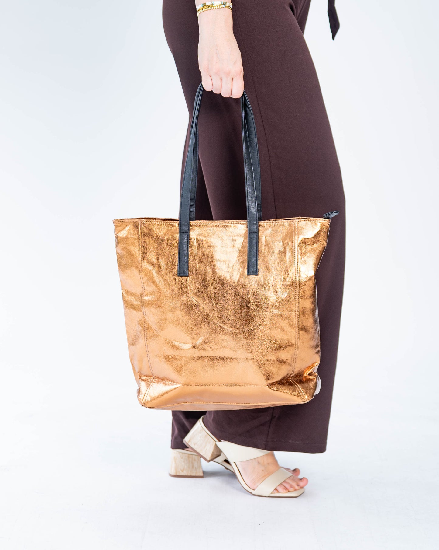 Bolso Metalizado Cobre